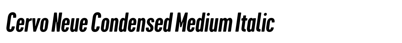 Cervo Neue Condensed Medium Italic image